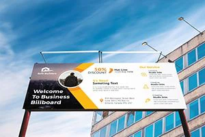 Frontlit banner black back